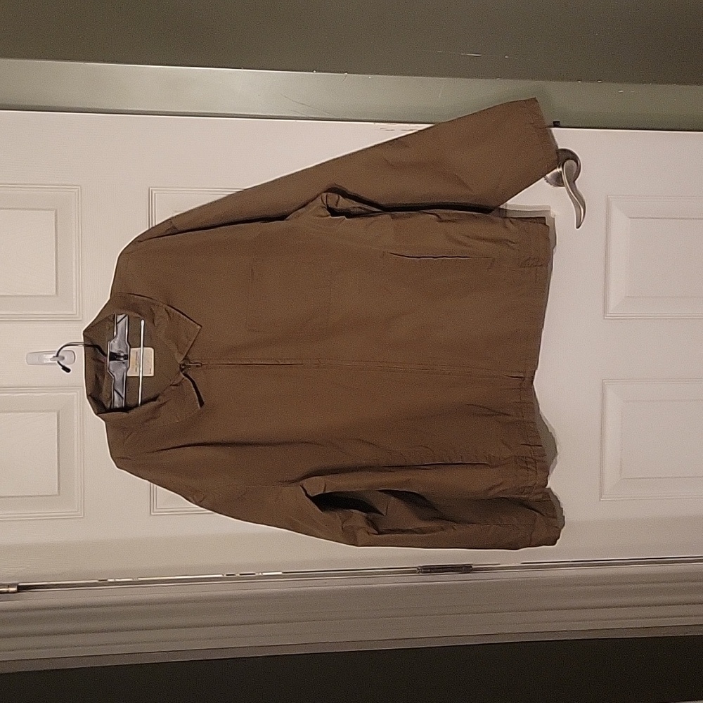 microfiber zip up coat from Gap